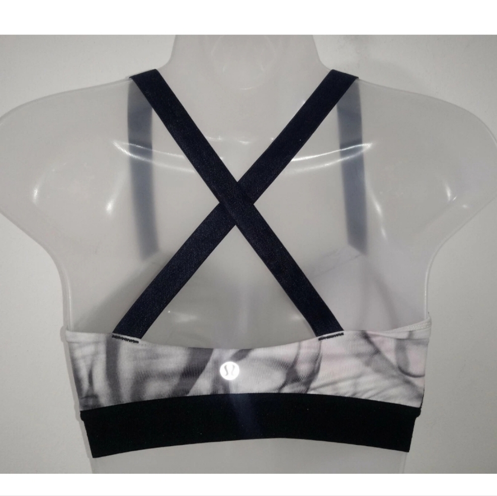 LULULEMON HOT CLASS BRA UNICORN TEARS YOGA PILATES RUNNING SPIN DANCE GYM